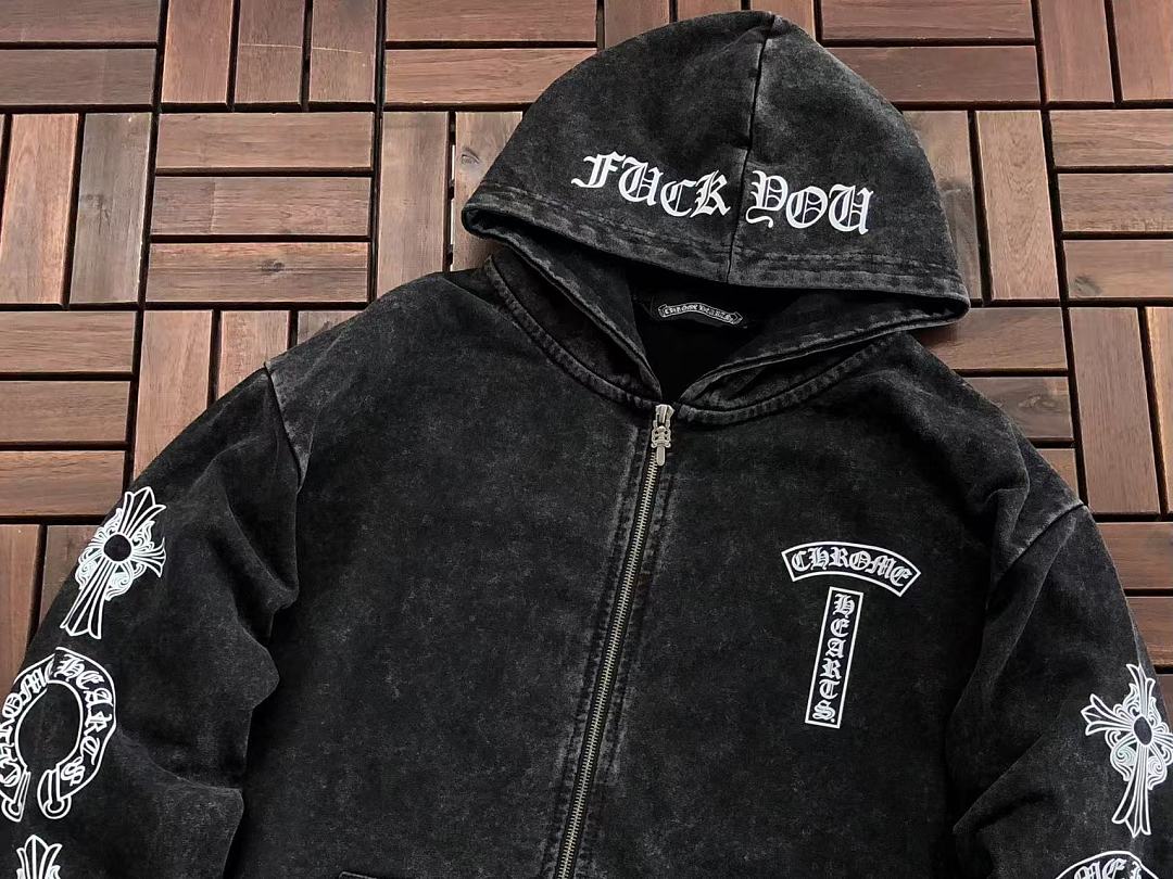 Other ~246 CH🔥OM🔥 HE🔥RTS HOODIE 66081214 (Im 185CM 70KG Iwear Size S In The Photo) - Image 6