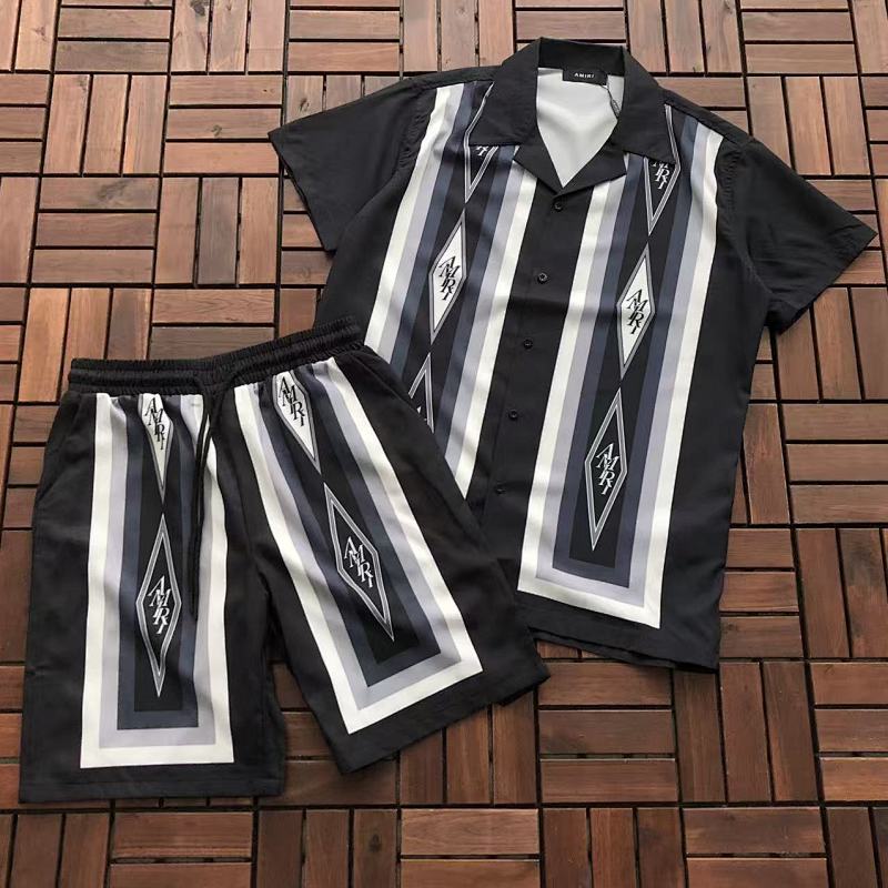 AMIRI TOP~85 PANTS~85 AMIRI T-SHIRT SHIRT SHORTS 77032603 (Im 176CM 58KG Iwear Size L In The Photo)
