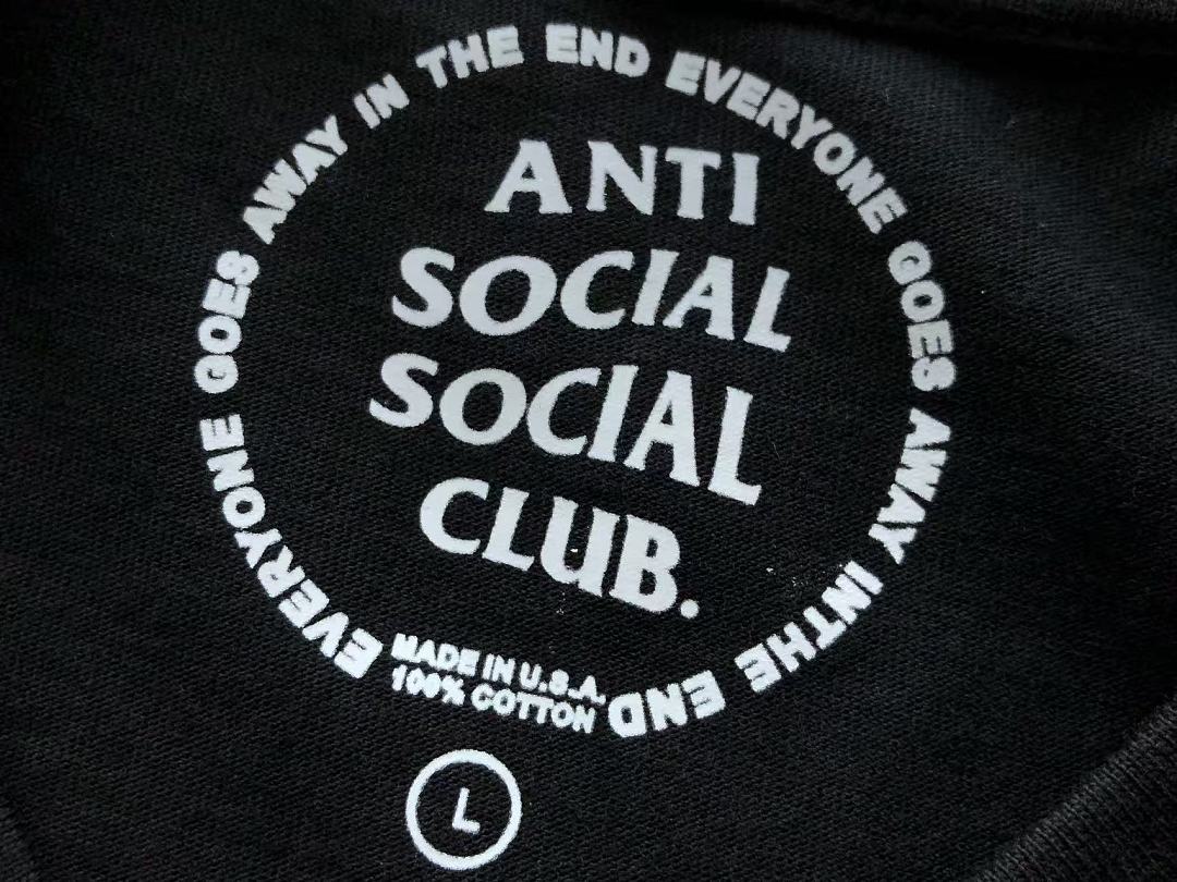On Running ~85 ANTI SOCIAL CLUB & PLAY BOY T-SHIRT 55041609 (Im 185CM 70KG Iwear Size L In The Photo) - Image 21