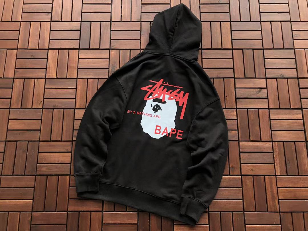 Other ~135 ST🔥S🔥Y&BAPE HOODIE 11103135 (Im 176CM 58KG Iwear Size L In The Photo) - Image 17