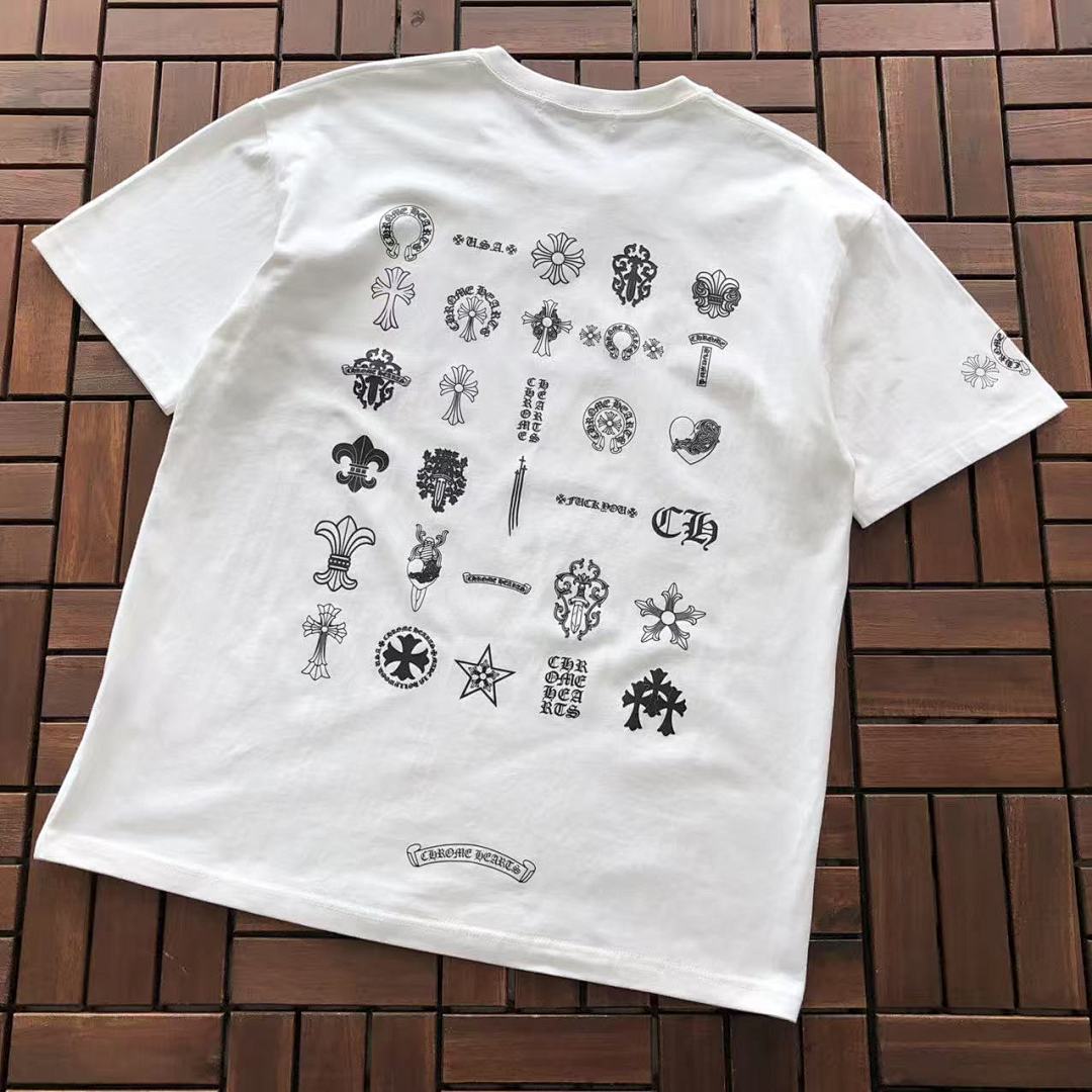 Chanel ~85 CH🔥OM🔥 HE🔥RTS T-SHIRT 77040856 (Im 176CM 58KG Iwear Size M In The Photo), photo 1