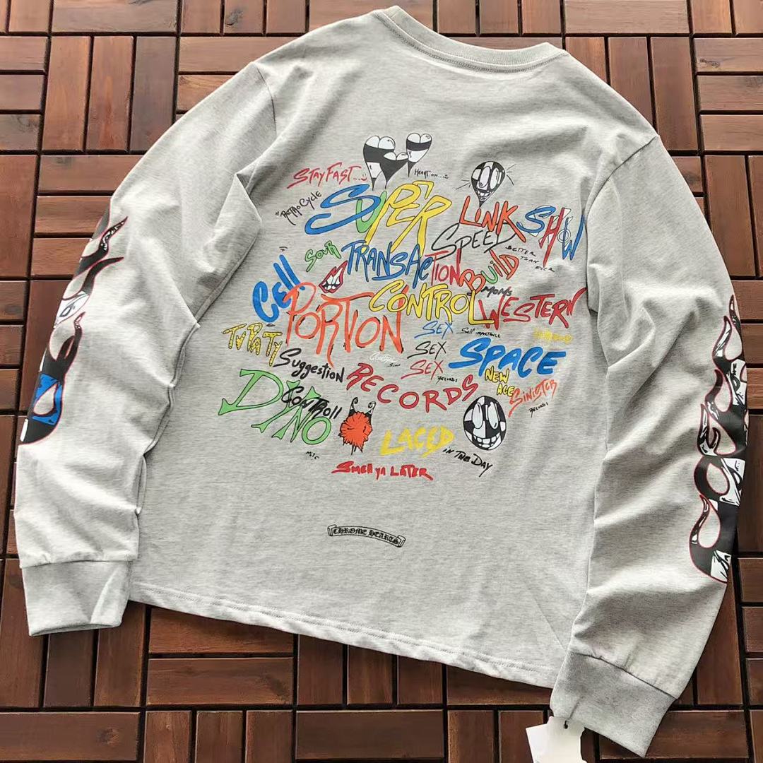 Chanel ~99 CH🔥OM🔥 HE🔥RTS LONG-SLEEVE 33111914 (Im 180CM 68KG Iwear Size M In The Photo), photo 1