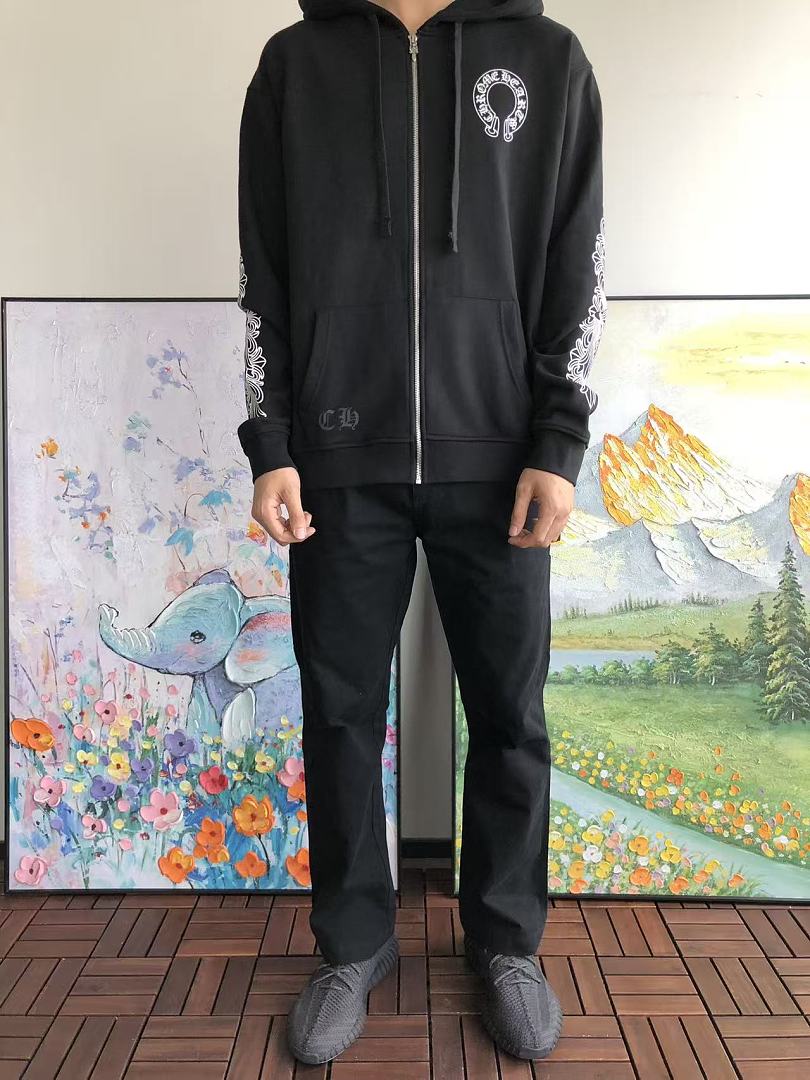Other ~189 CH🔥OM🔥 HE🔥RTS HOODIE 77091023 (Im 185CM 70KG Iwear Size M In The Photo) - Image 3