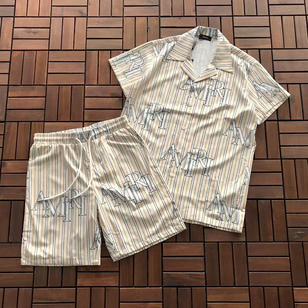 AMIRI TOP~86 PANTS~85 AMIRI T-SHIRT SHIRT SHORTS 77032637 (Im 176CM 58KG Iwear Size L In The Photo)