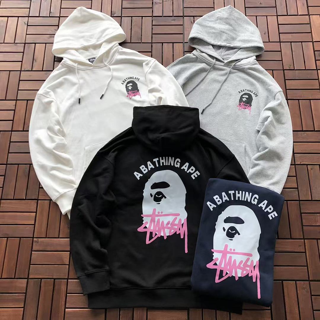 Bape ~135 ST🔥S🔥Y&BAPE HOODIE 11103140 (Im 176CM 58KG Iwear Size L In The Photo), photo 1