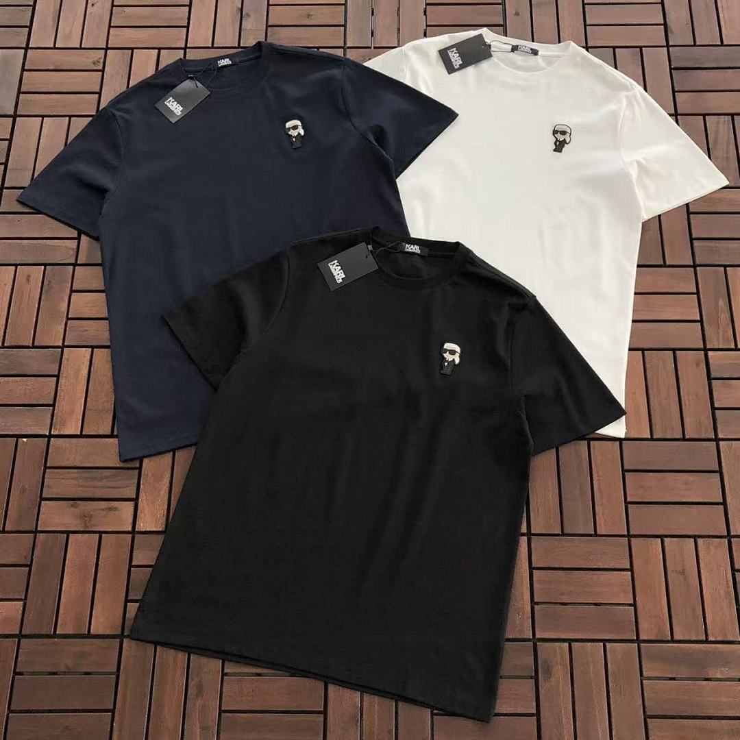 ~115 KARL LAGERFELD T-SHIRT 66030808 (Im 185CM 80KG Iwear Size L In The Photo), photo 1