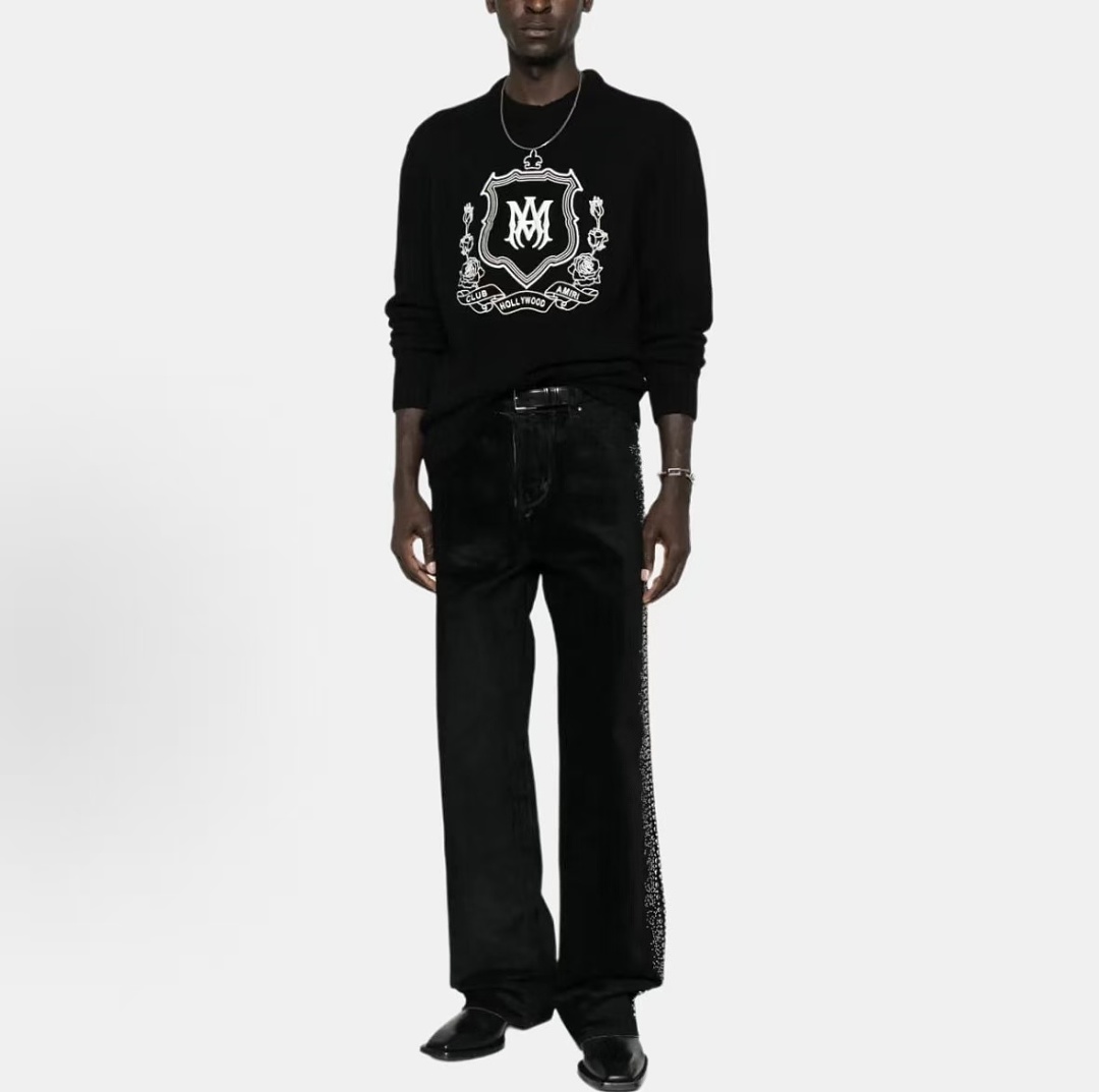 AMIRI ~165 AMIRI SWEATER 77050520 (Im 185CM 70KG Iwear Size M In The Photo) - Image 3