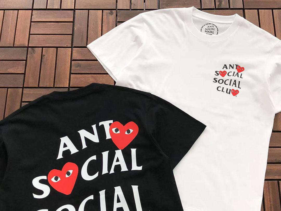 On Running ~85 ANTI SOCIAL CLUB & CDG T-SHIRT 55041572 (Im 185CM 70KG Iwear Size M In The Photo) - Image 6