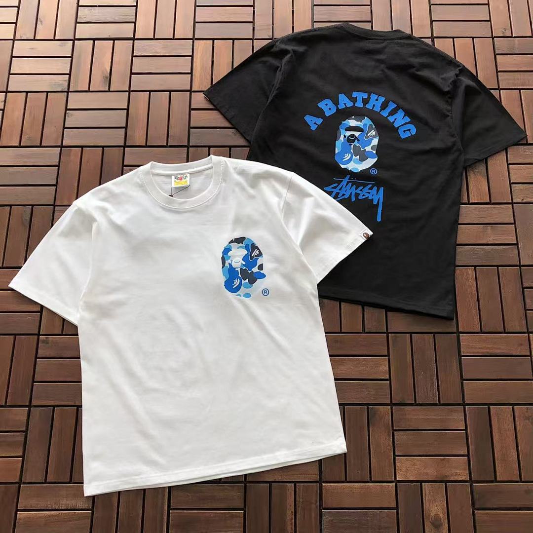 Bape ~89 BAPE & ST🔥S🔥Y T-SHIRT 11112807 (Im 176CM 58KG Iwear Size M In The Photo), photo 1