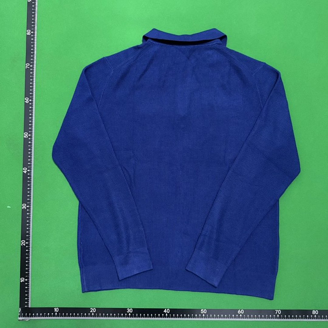 lac0ste Men's Cotton & Wool Blend Half-Zip Polo Collar Sweater - Image 10