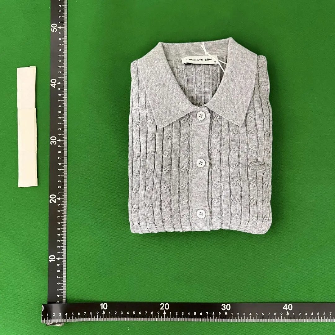Other Runway Cable Knit Polo Collar Sweater - Image 7