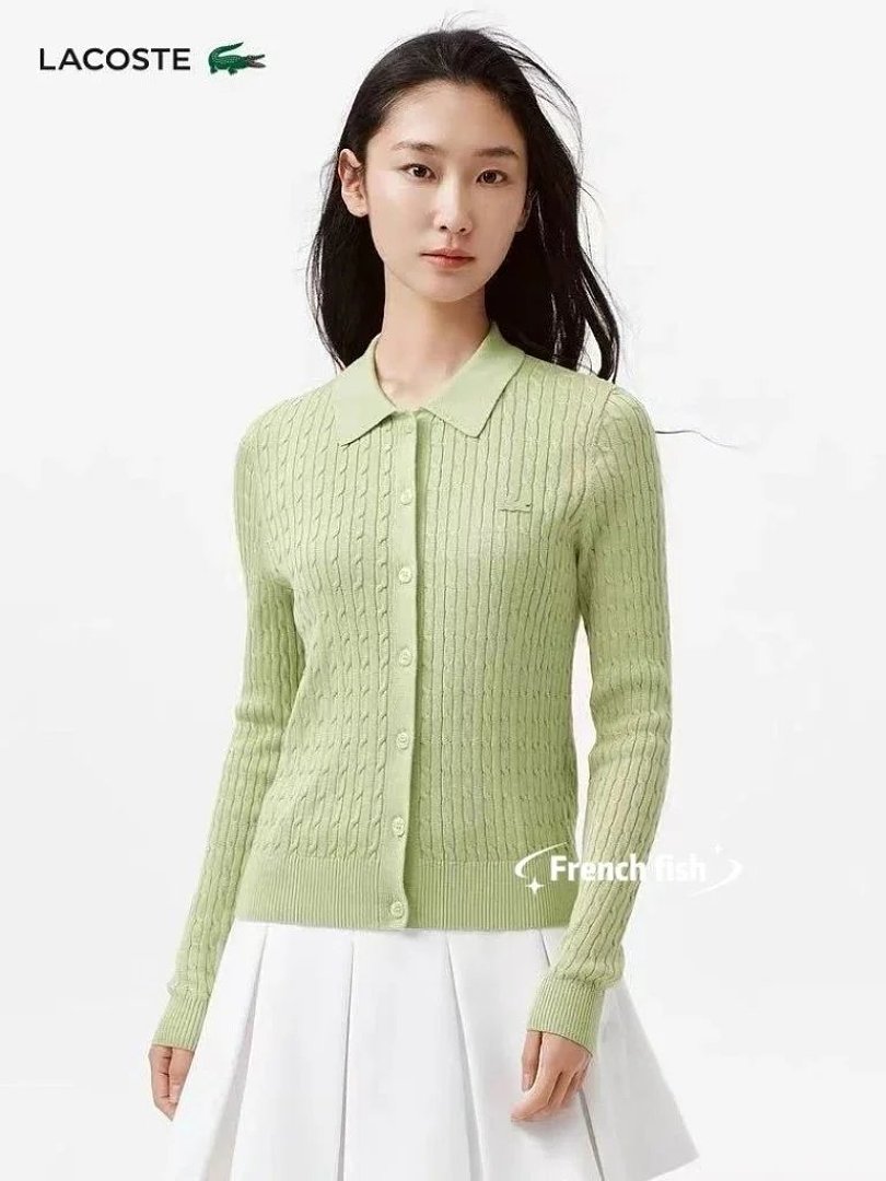 Other Runway Cable Knit Polo Collar Sweater - Image 4