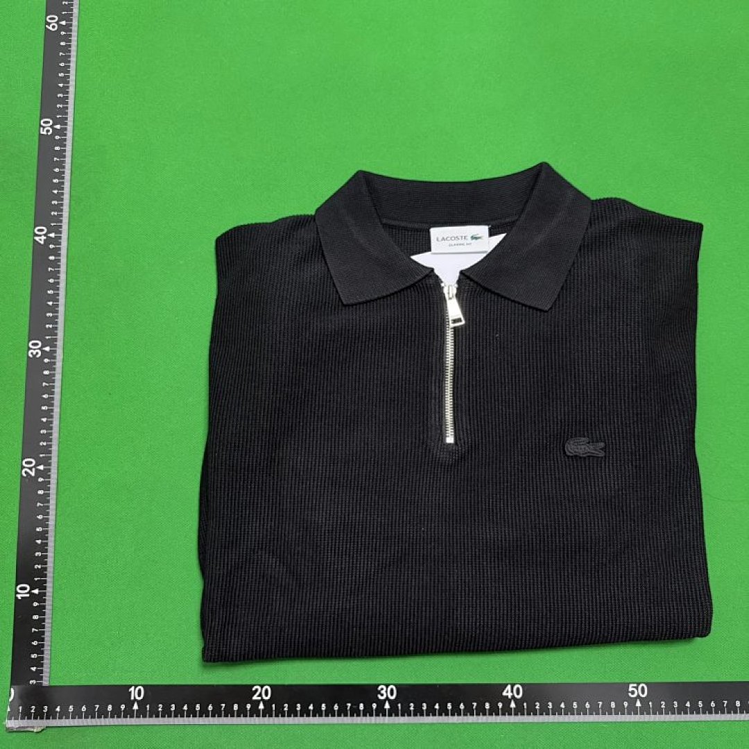 lac0ste Men's Cotton & Wool Blend Half-Zip Polo Collar Sweater - Image 15