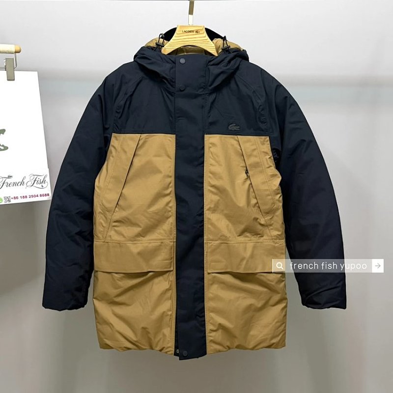 lac0ste π Men's Long Hood Water-Repellent Quilted Parka, photo 1