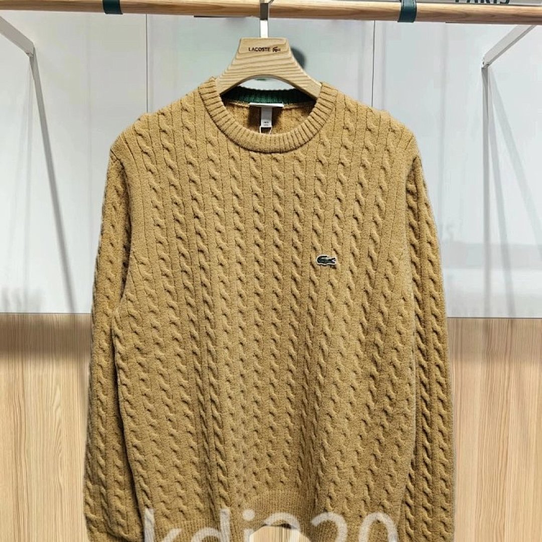 lac0ste Cable Knit Carded Wool Crew Neck Sweater - Image 15