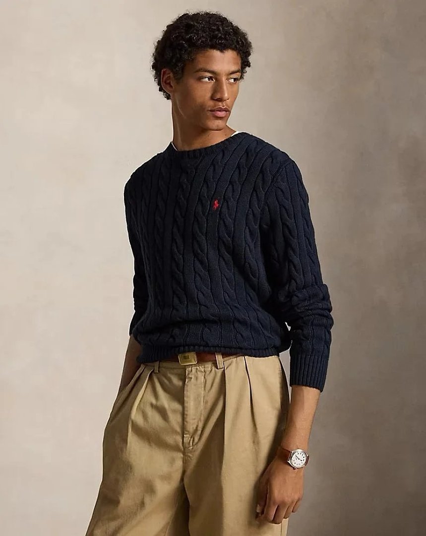 Other RL Slim Fit Cable-Knit Cotton Jumper - Image 17
