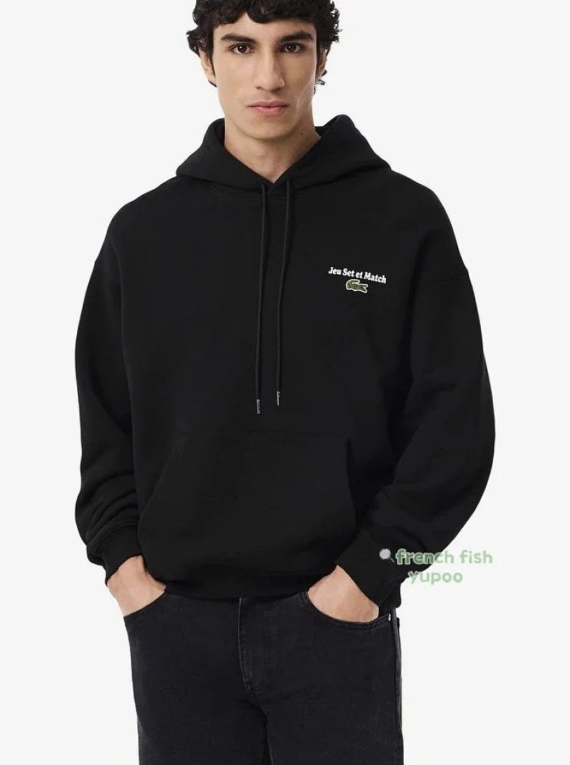 lac0ste LAC Loose Fit Hooded Sweater - Image 5