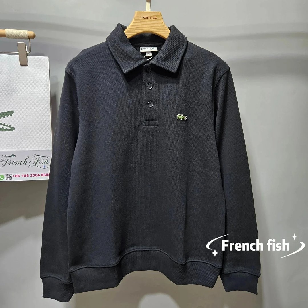 Other Men's Ribbed Cotton Polo Collar Sweatshirt (Classicfit) - Image 7