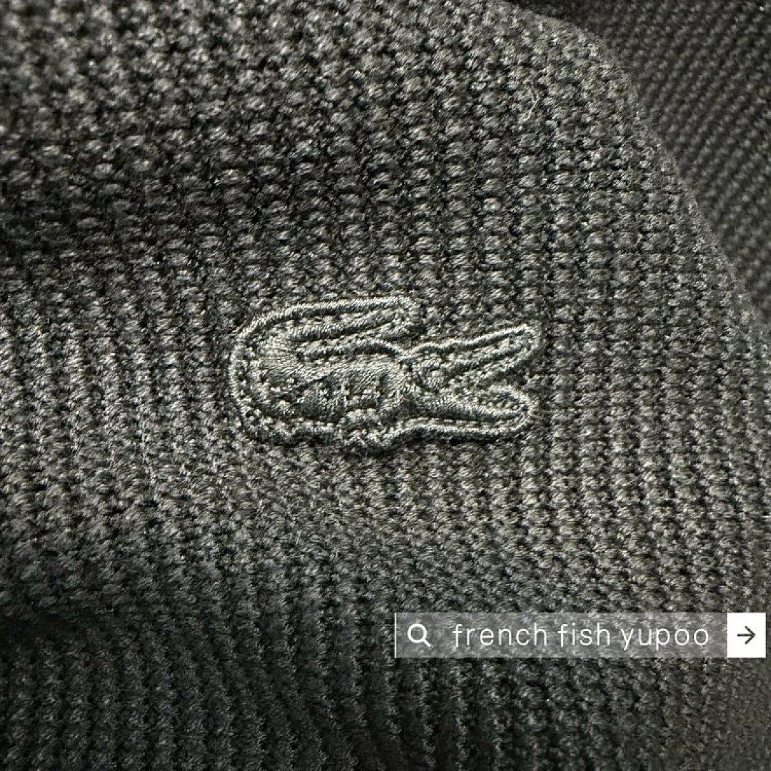 lac0ste Men's Cotton & Wool Blend Half-Zip Polo Collar Sweater - Image 7