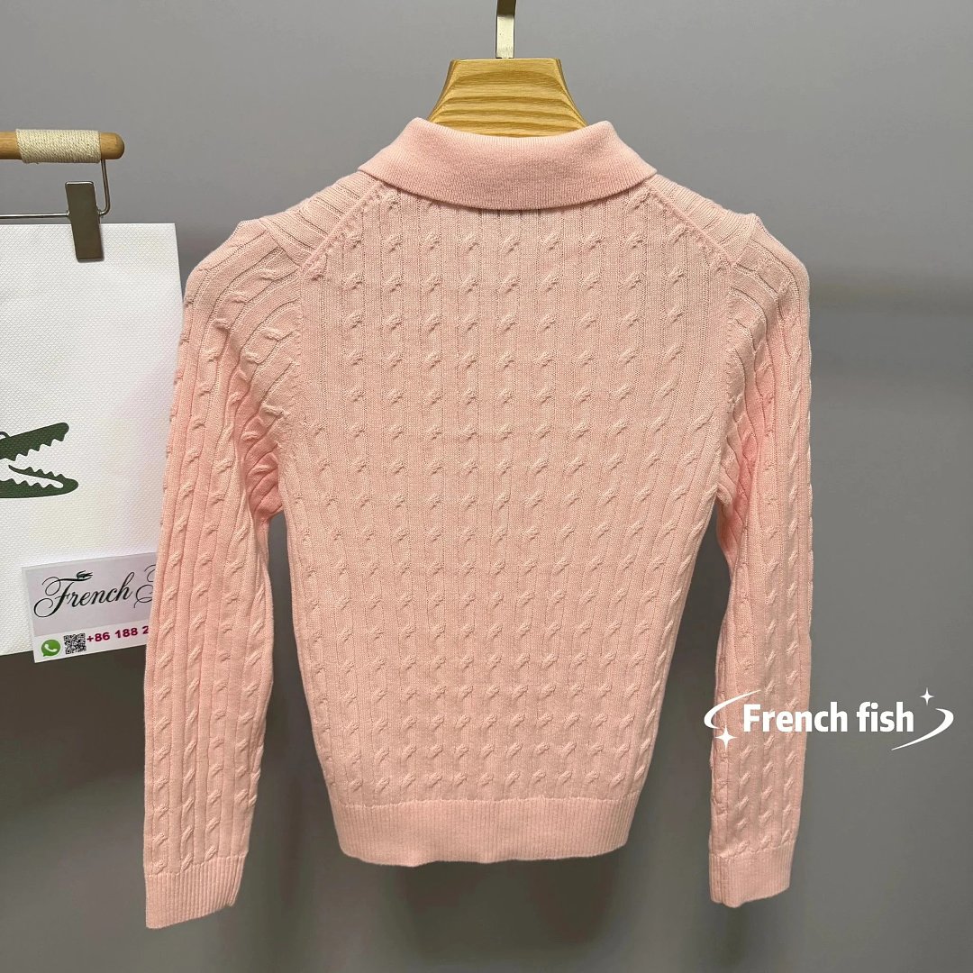 Other Runway Cable Knit Polo Collar Sweater - Image 23