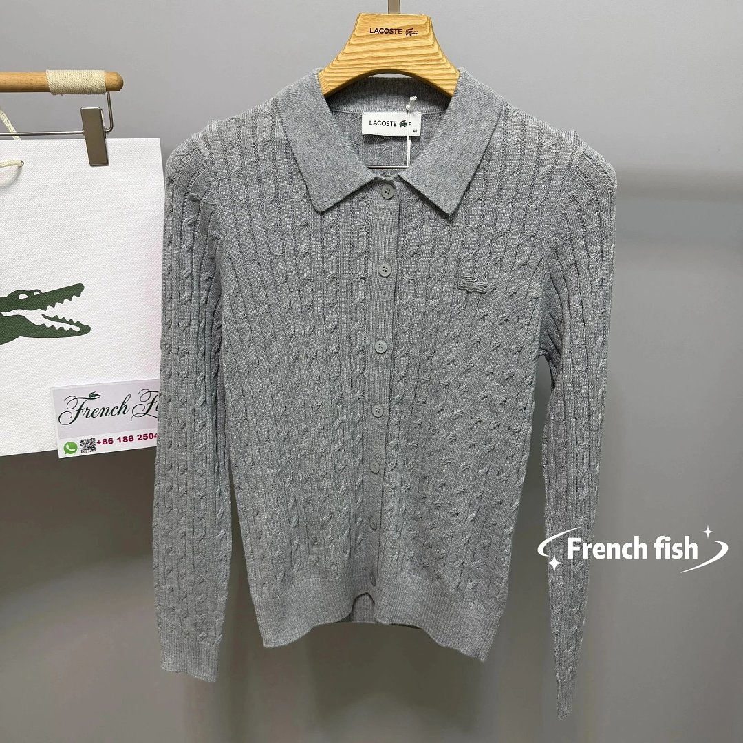 Other Runway Cable Knit Polo Collar Sweater - Image 21