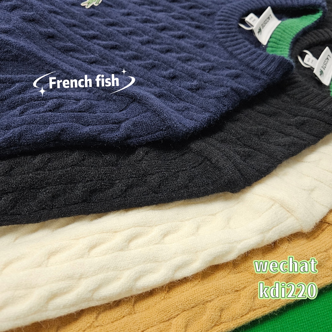 lac0ste Cable Knit Carded Wool Crew Neck Sweater - Image 6