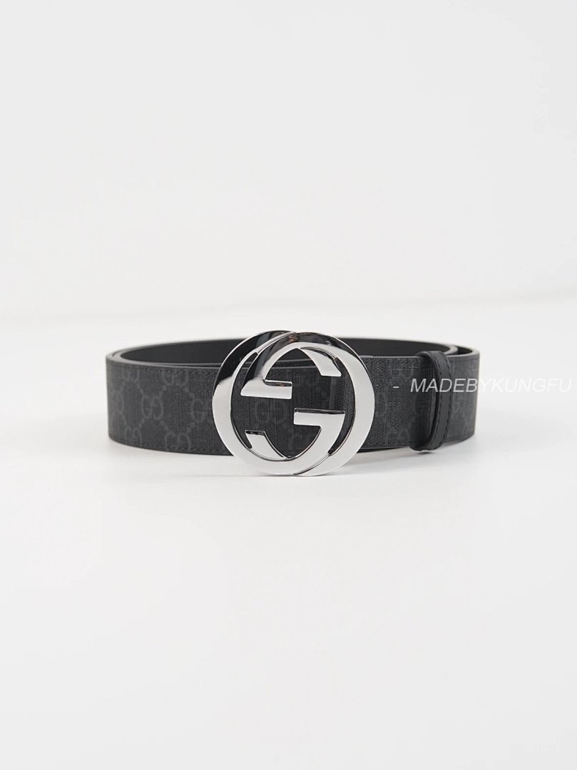 【A+ Item ID 8397 GUCC1 Pair G“ High-End Hardware ” Canvas Leather Belt With Buckle (Me) - Image 14