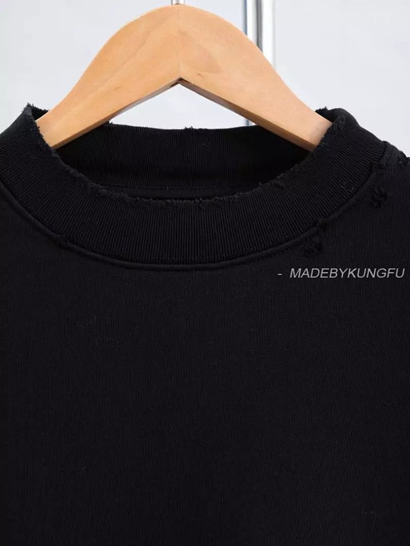 【A+ Item ID 8073 Balenci@Ga- Paris -2023Ss- Back Neck Lettering Logo- Crew Sweatsh - Image 32