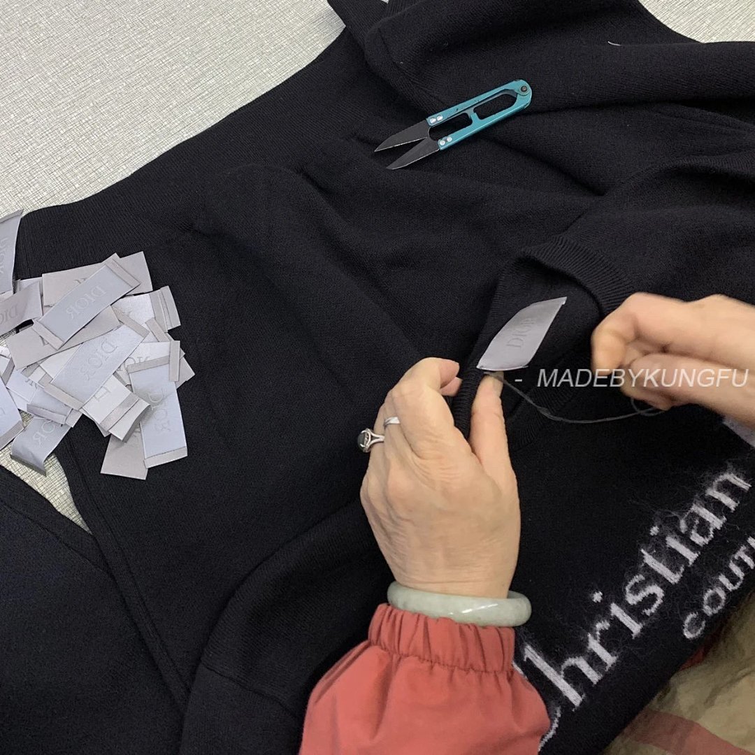 【A+ Item ID 8257 D10R-D Home -2024Ss- Letter Logo- Mohair Knitted Sweater (Air Laminat) - Image 28
