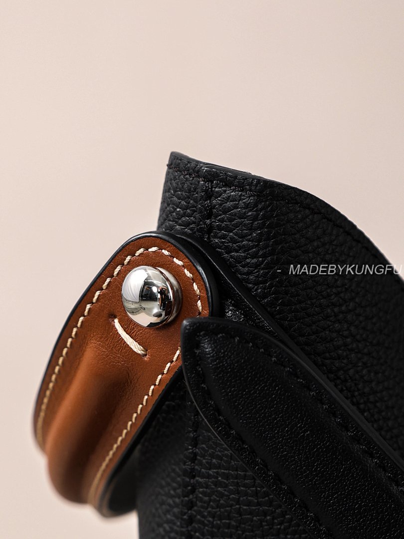 【A+ Item ID 8498 Maison-Mag1Ela Magira Press Age Contrasting Shoulder Straps Black Brow - Image 13