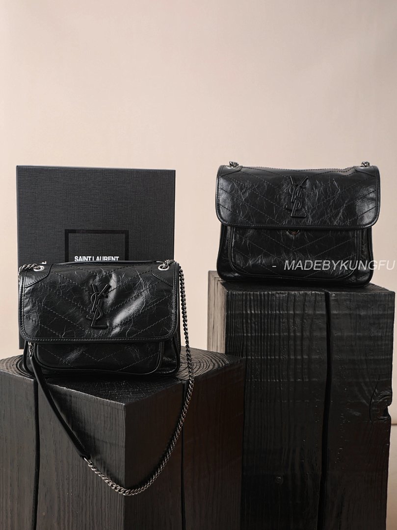 【A+ Item ID 8515 Yevs-SL-YS1- Classic -NIKI- Flip Chain Bag (Silver Black Label) - Image 23