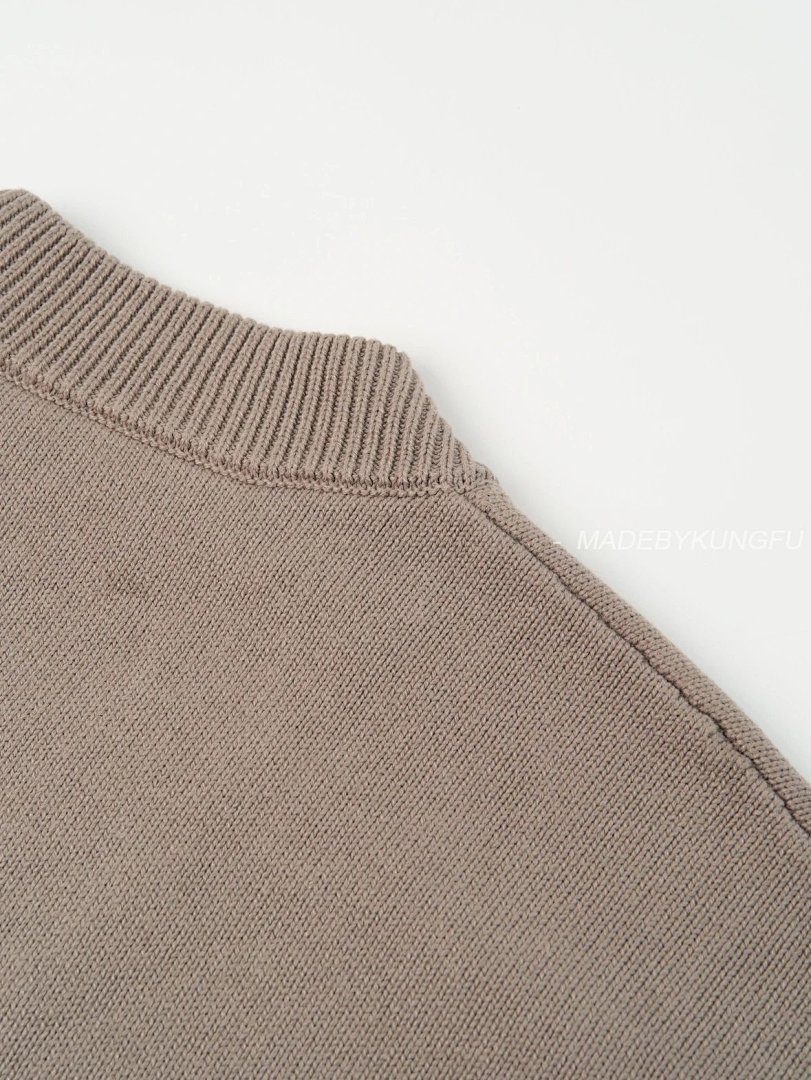 【A+ Item ID 8001 AMI Embroidered Logo V Collared Long Sleeve Sweater “85% Cotton ➕15% C - Image 4