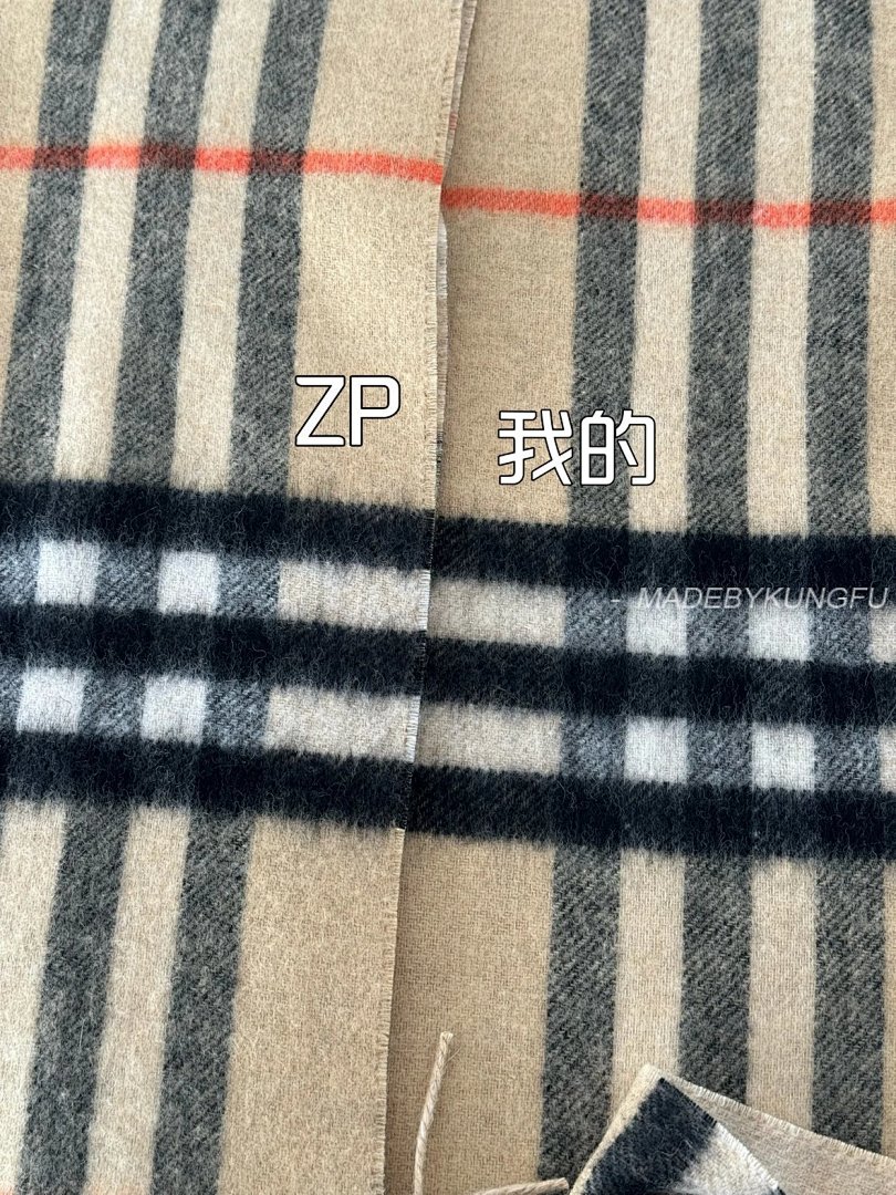 【A+ Item ID 8525 BBR Wool And Cashmere Blend (Striped Mesh Decorative Scarf F) - Image 2