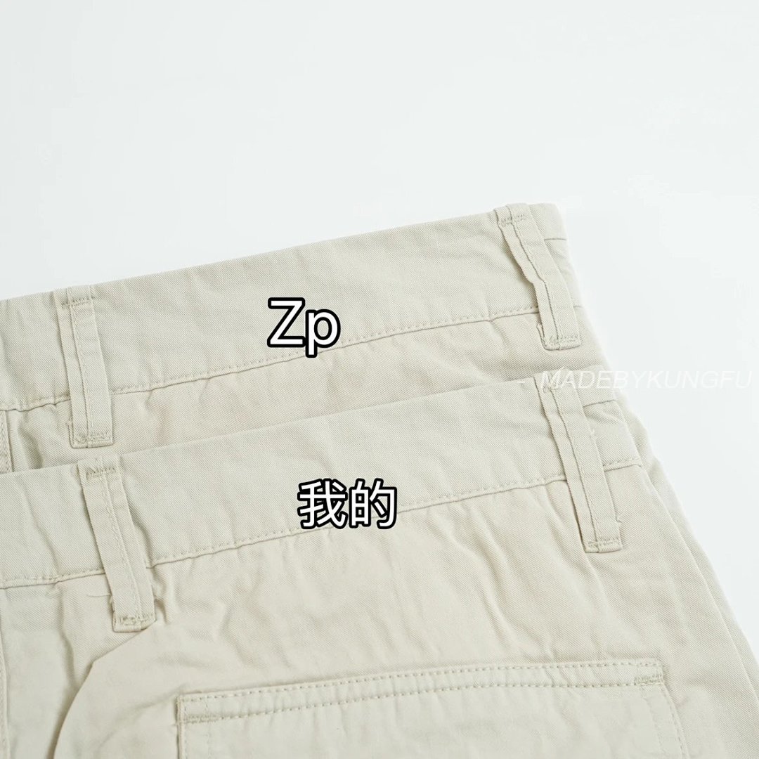 【A+ Item ID 8358 Stone1Sland- Island -“10-10 Cotton Denim ” Double Side Pocket Cargo St - Image 17