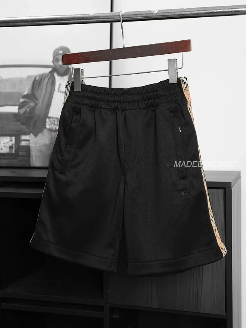 【A+ Item ID 9043 BBR SS26 Cotton Color Blocked Grid Patterned Side Pockets, Five Quarter Casual Sho - Image 35