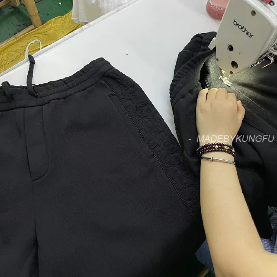 【A+ Item ID 9064 D1OR Dark Jacquard Cotton Blended Plain Knitted Oblique Printed Casual Shorts - Image 16
