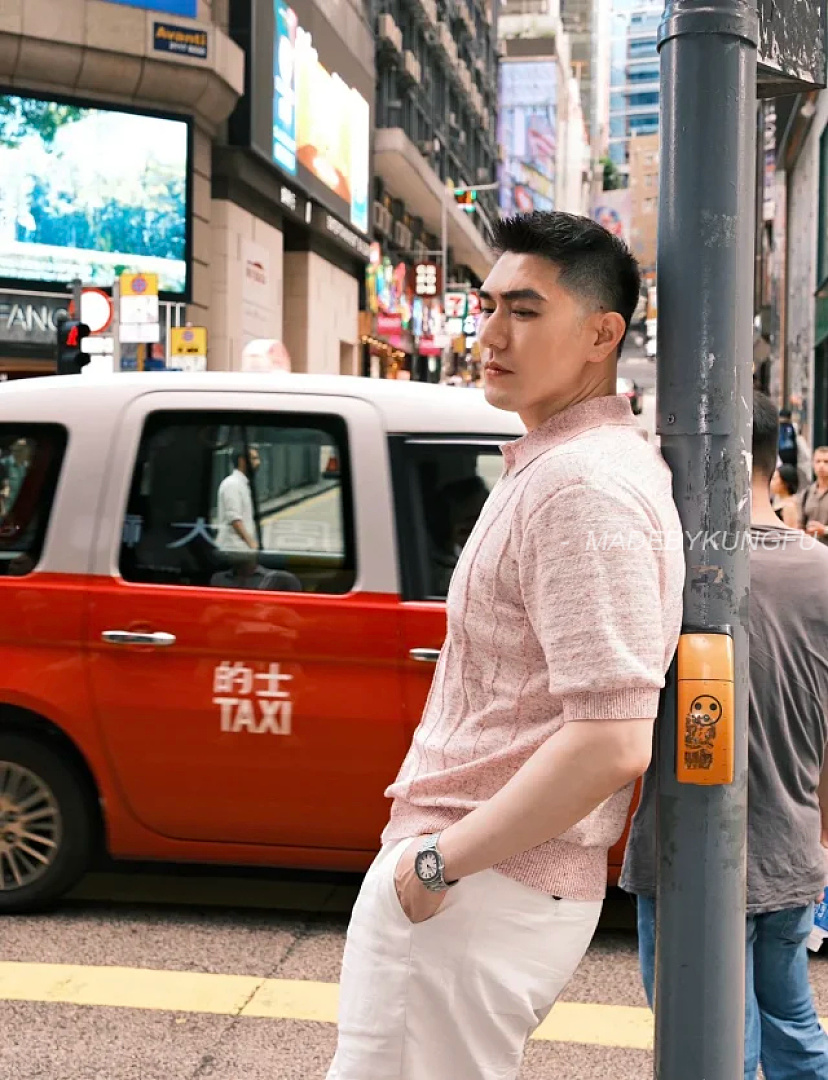 【A+ Item ID 9047 Loro 80 Linen Blended Fabric Knitted Polo Breathable Casual Short Sleeve - Image 4