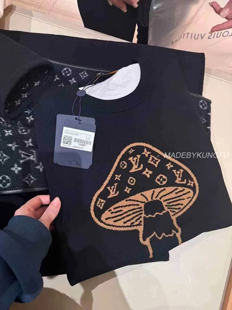 【A+ Item ID 9023 1V Early Spring Men's Series Mushroom Inlaid Flower Round Neck Short Sleeve T-Shir - Image 20
