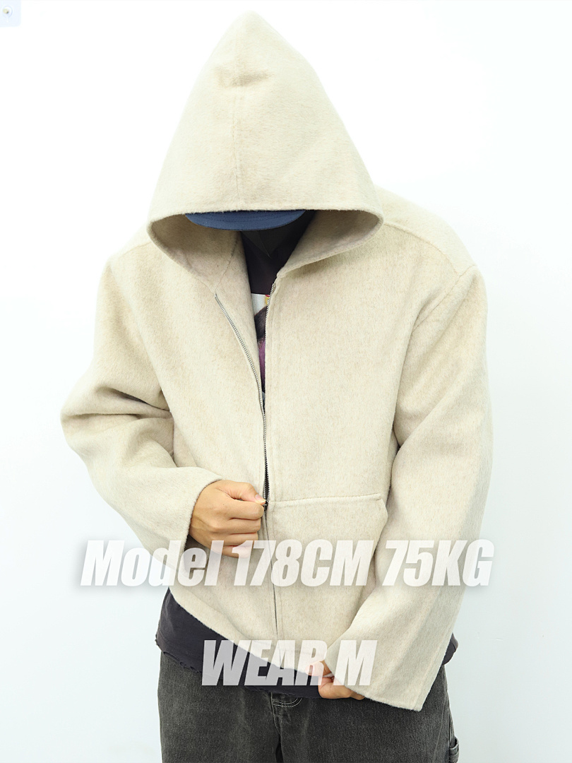 Other Acne Cashmere Wool Blend Double-Sided Zip Hoodie - Image 3