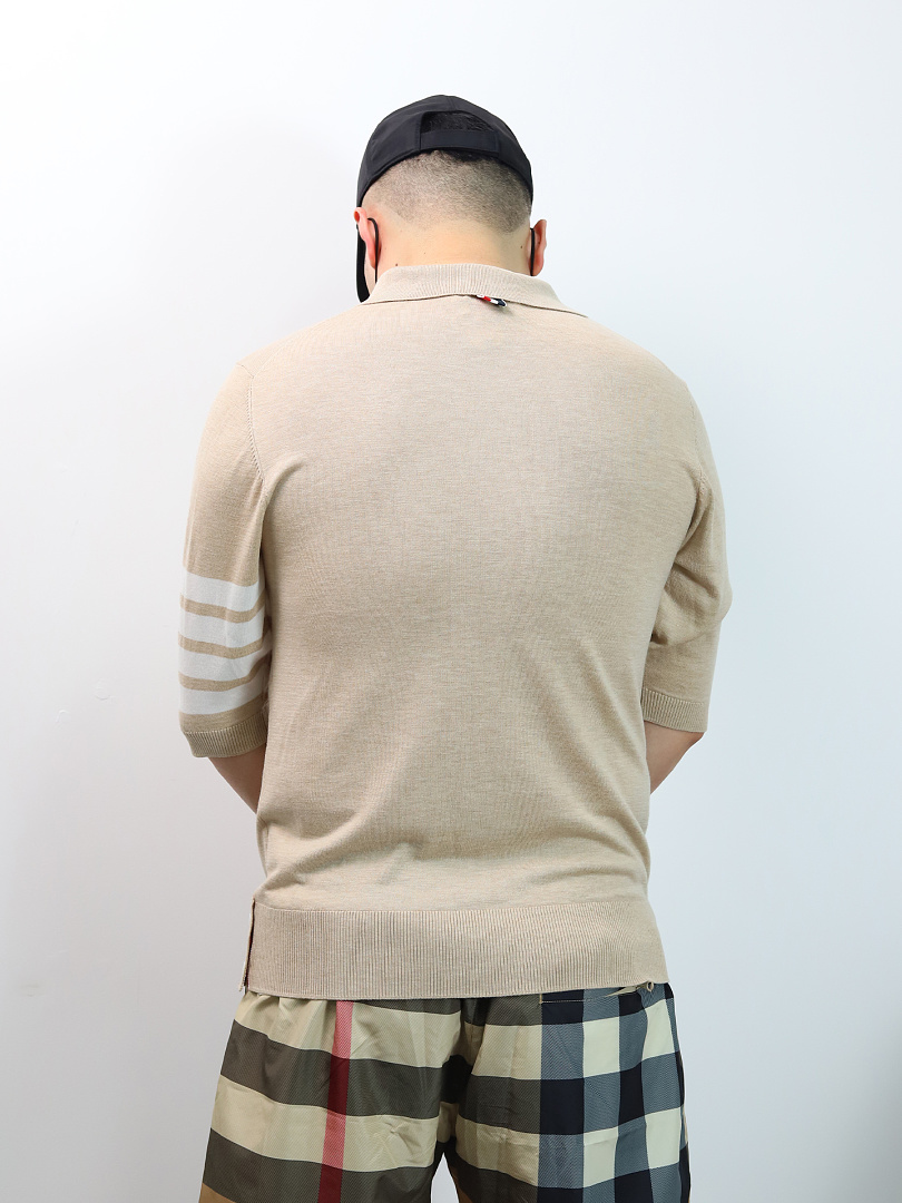 Other TB Mulberry Silk Wool Blended Knitted Polo - Image 7