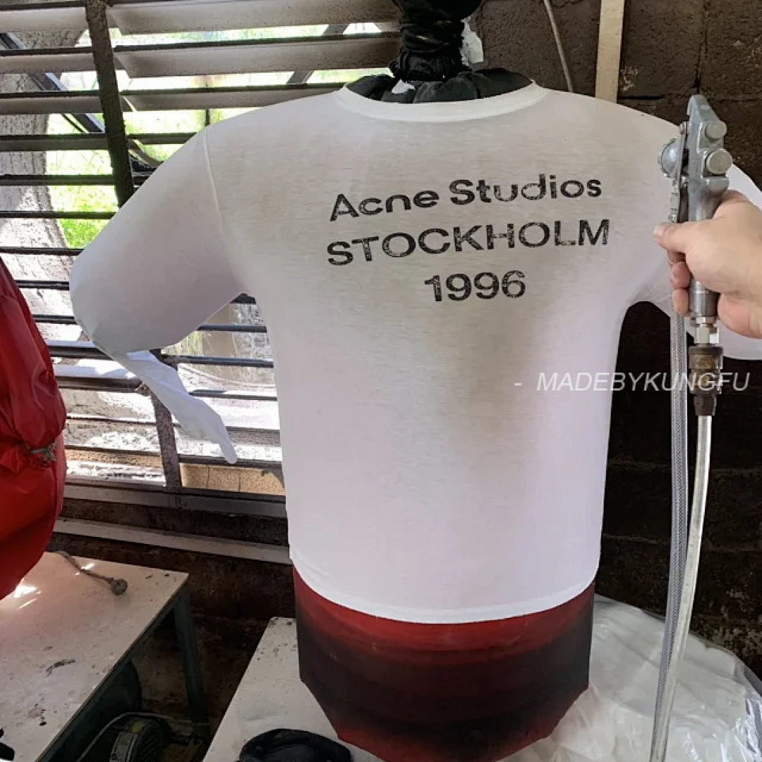 【A+ Item ID 9010 Acne Letter Print Round Neck Off Shoulder Long Sleeved Shirt - Image 34