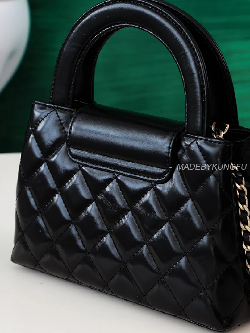 【A+ Item ID 9057 CHANE1 Kelly Diamond Patterned Cowhide Chain Carrying Shoulder Bag - Image 26
