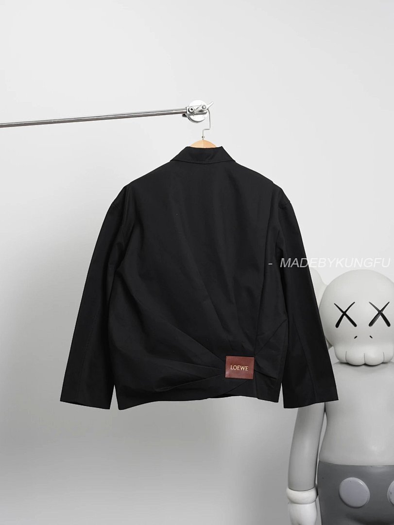 【A+ Item ID 8033 L0EWE-SS26-“ Imported Leather ”“ Combed Cotton Twill ” Solid Color Loo - Image 11