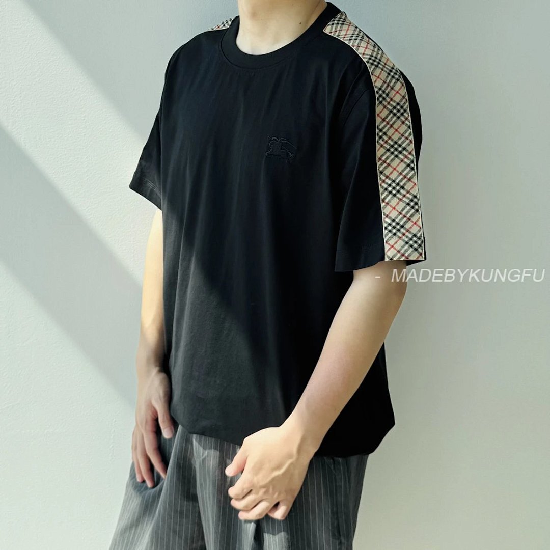 【A+ Item ID 8297 Burberr-BBR-2024Ss- Shoulder Check Web Short Sleeves (W) - Image 35