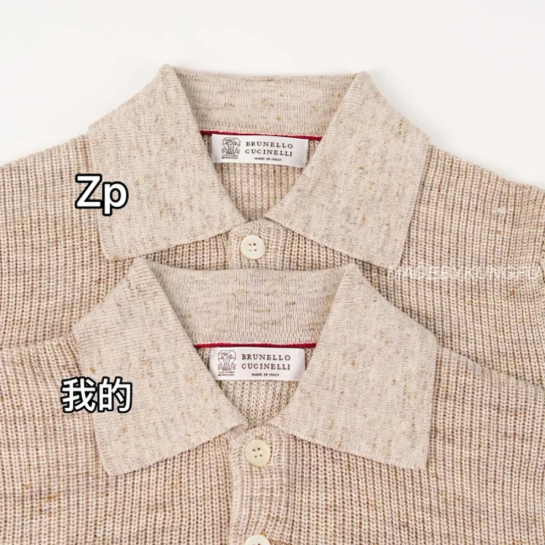 【A+ Item ID 9076 BC Natural Beimu Button Ribbed Knitted Collar Cotton Top Polo Shirt - Image 44