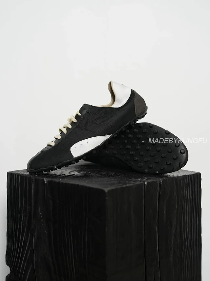 【A+ Item ID 9090 Maison Margiela Sprinters Calf Leather Studded Contrasting Round Toe Lace Up Low C - Image 25