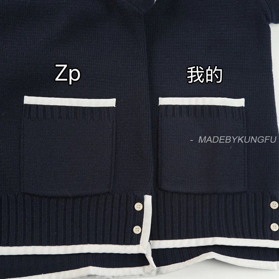 【A+ Item ID 8005 Striped Long Sleeves Single Breasted V Collared Sweater Blue (Same St) - Image 21
