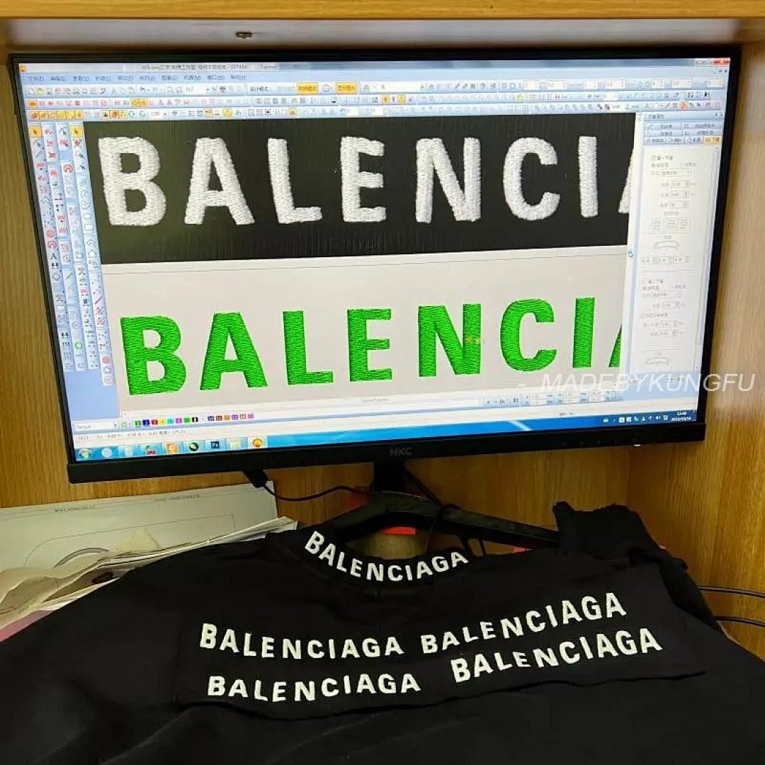 【A+ Item ID 8073 Balenci@Ga- Paris -2023Ss- Back Neck Lettering Logo- Crew Sweatsh - Image 22