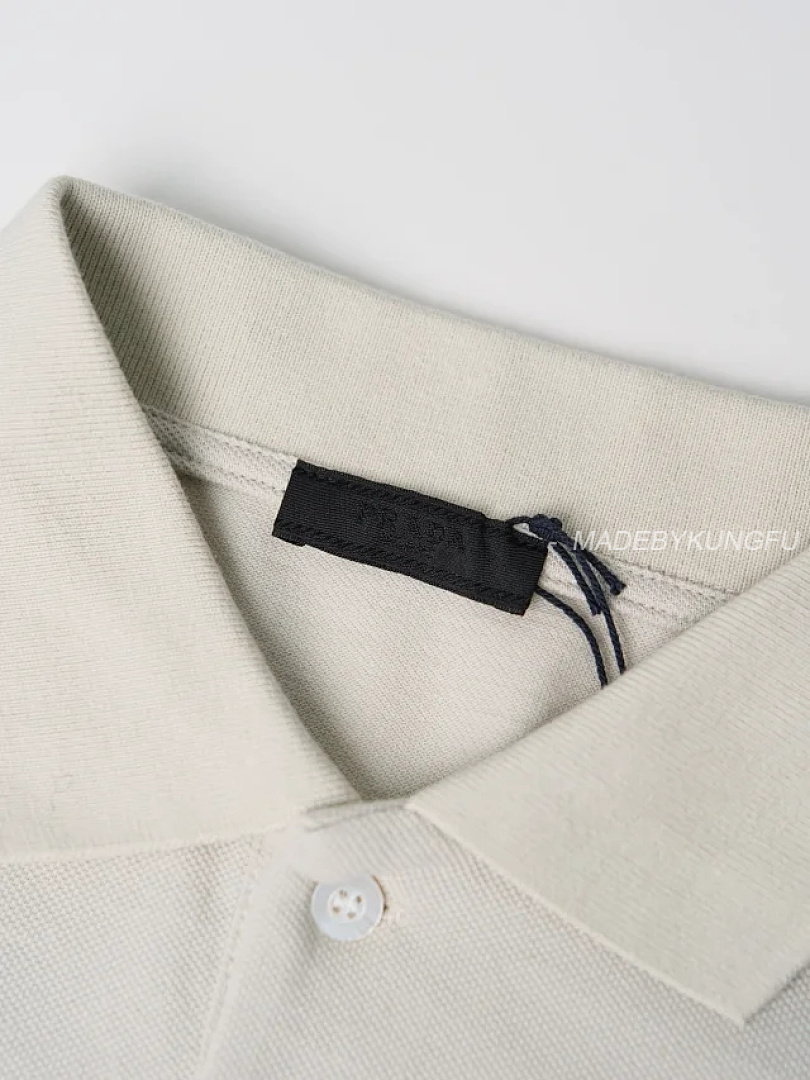 【A+ Item ID 9045 PRA Breathable Vermilion Logo Embroidered Button Slim Fit Short Sleeved Polo Shirt - Image 21