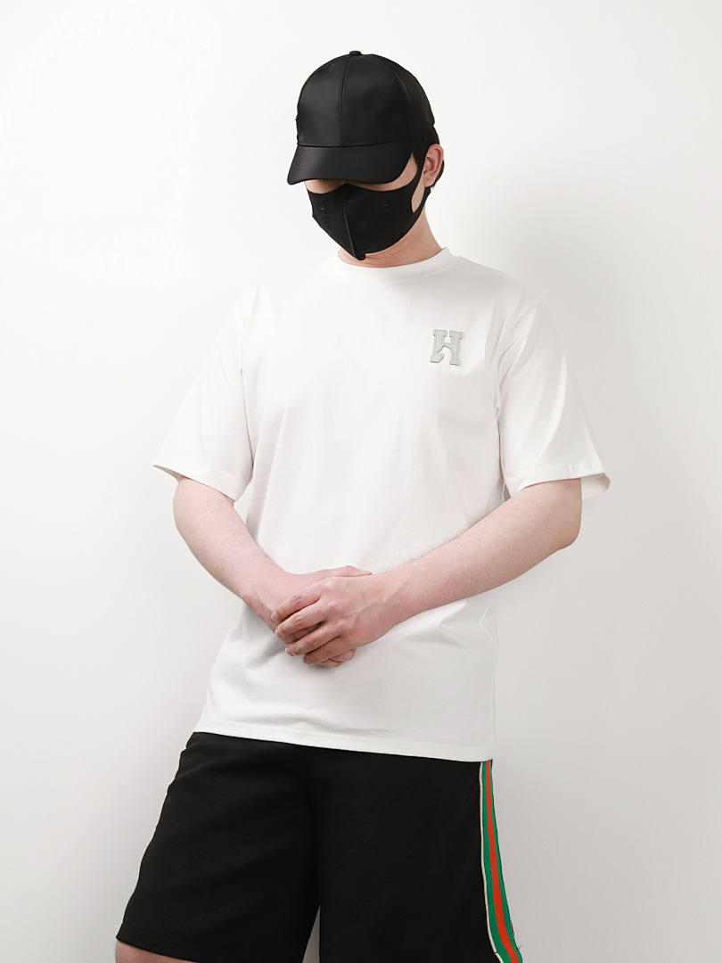Other Herms Leather Label Embroidered Tee - Image 6